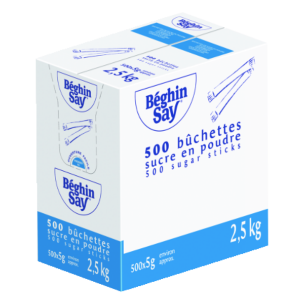 Dosettes de sucre Blanc PEEZE 500 Unités de 4 g
