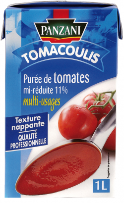 Purée de tomates mi-réduites