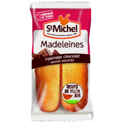 Madeleine longue fourrage chocolat-noisette