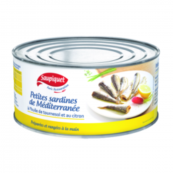 Petites sardines de Méditerranée à l'huile de tournesol et citron