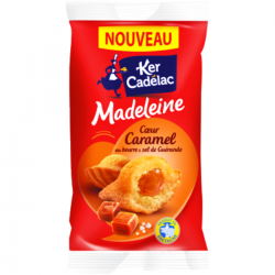 Madeleine coeur caramel